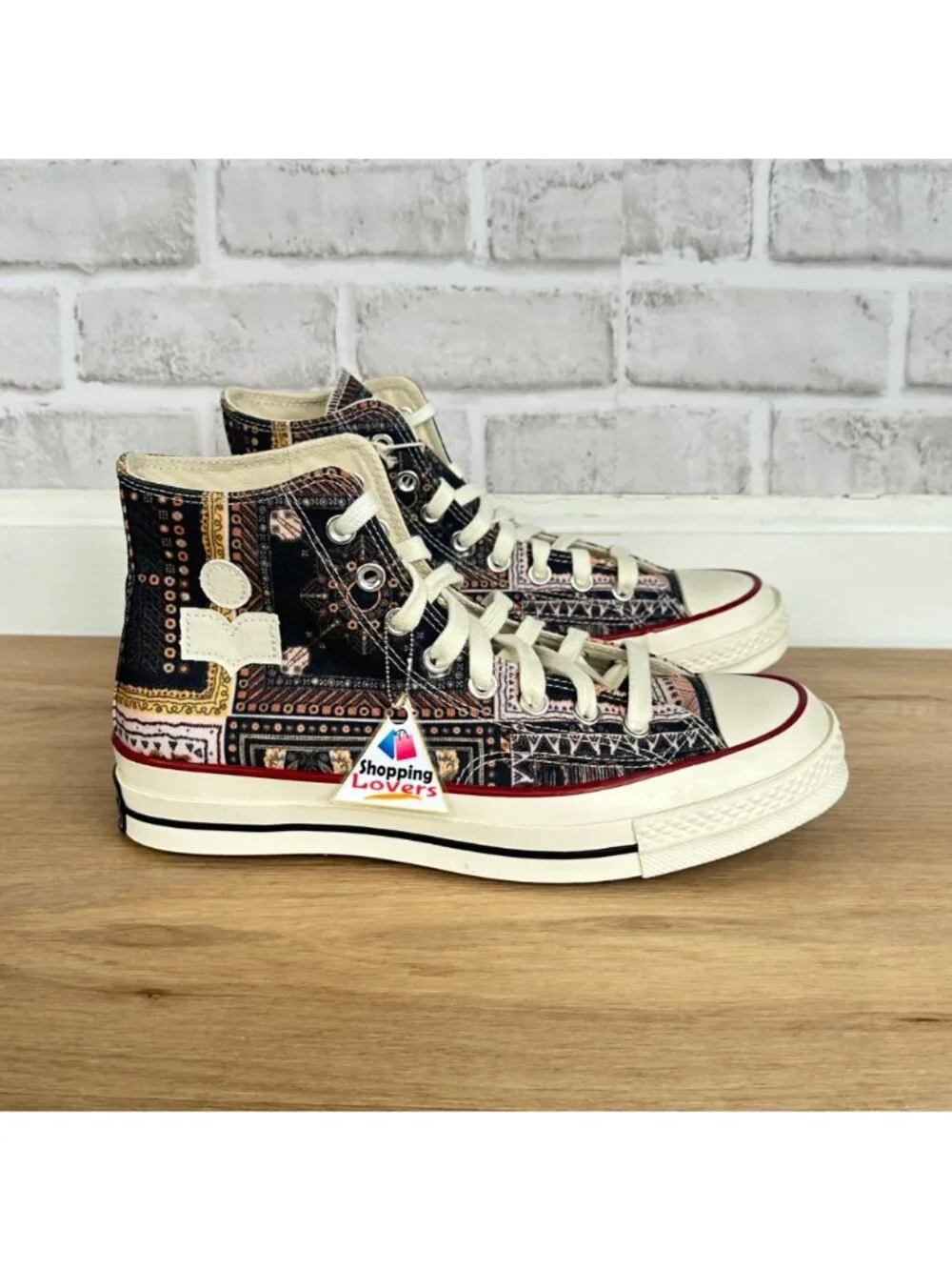 ⭐Converse x Isabel Marant Chuck 70 Hi Sz 8.5 Men Shoes Black Vanilla Ice A14800C - Picture 10 of 14
